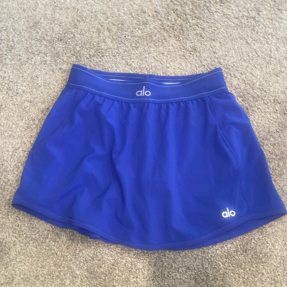Alo Yoga Match Point Tennis Skirt in Royal Blue in size XS